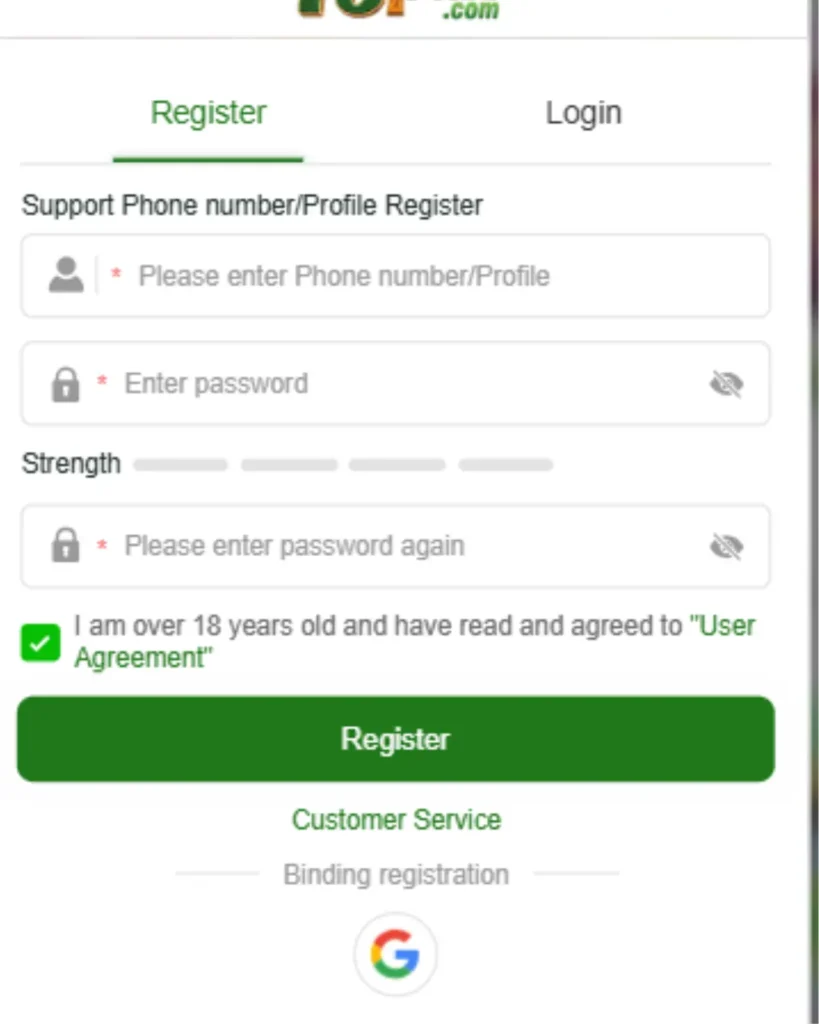 755PAK game Registration