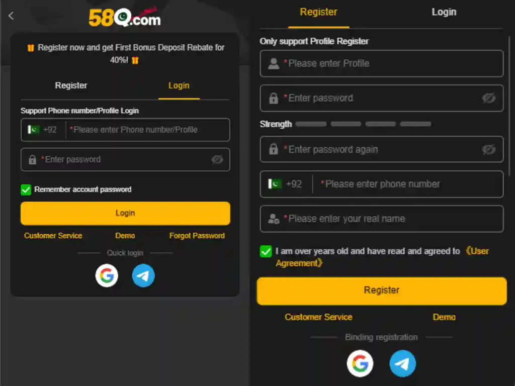 58Q game apk download registration