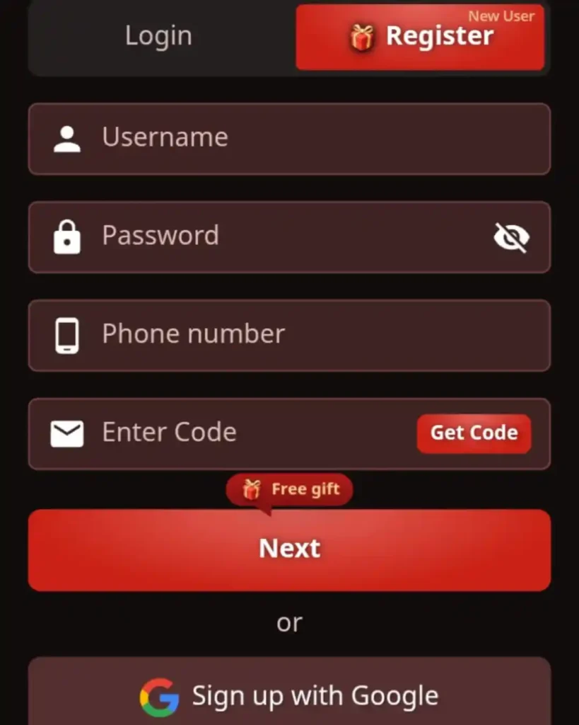 HOT PK Game Registration guide 1