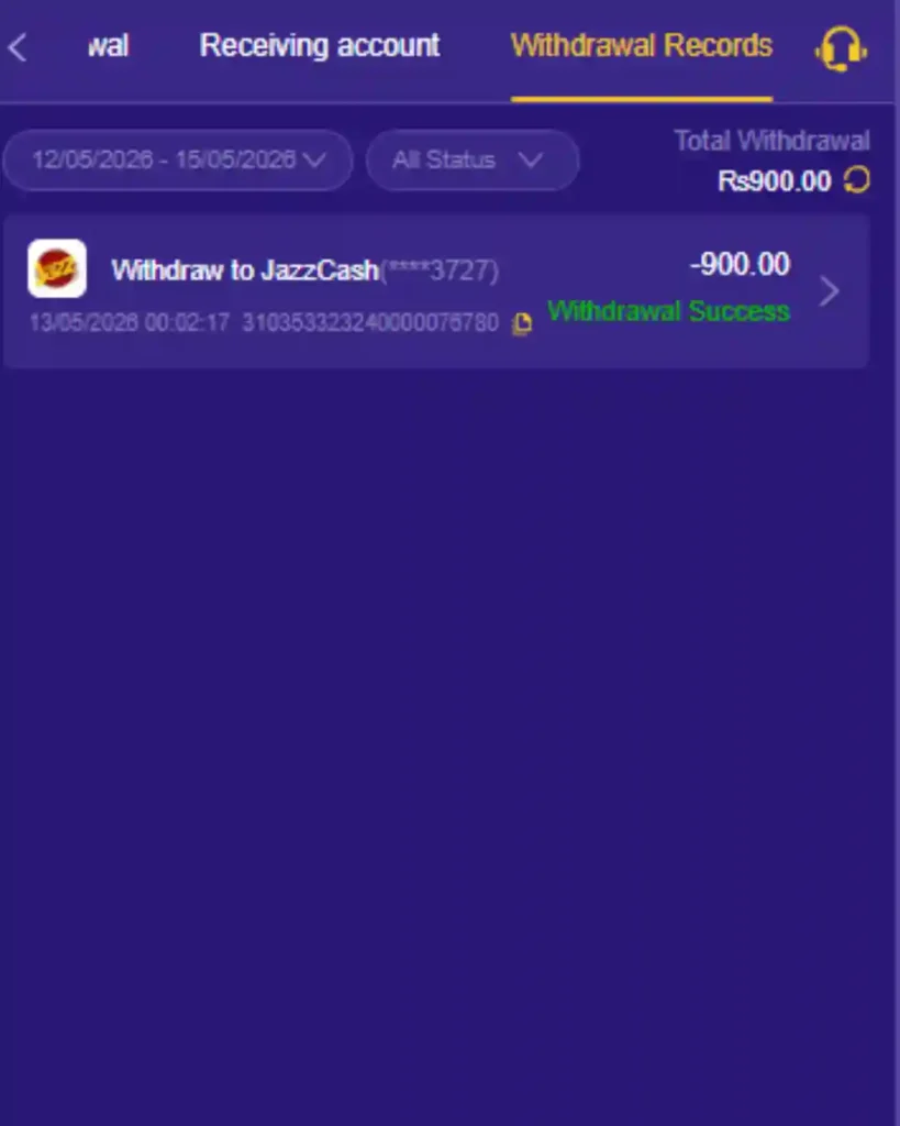 SKGB77 Game Withdrawal Proof