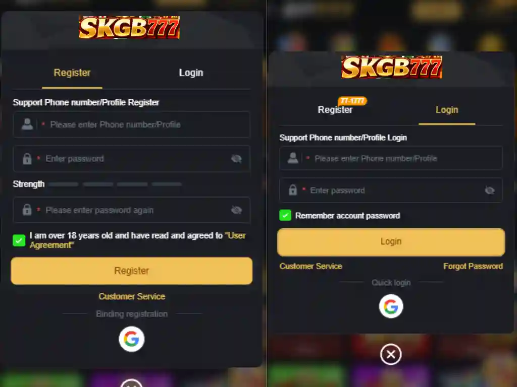 SKGB777 game registration guide