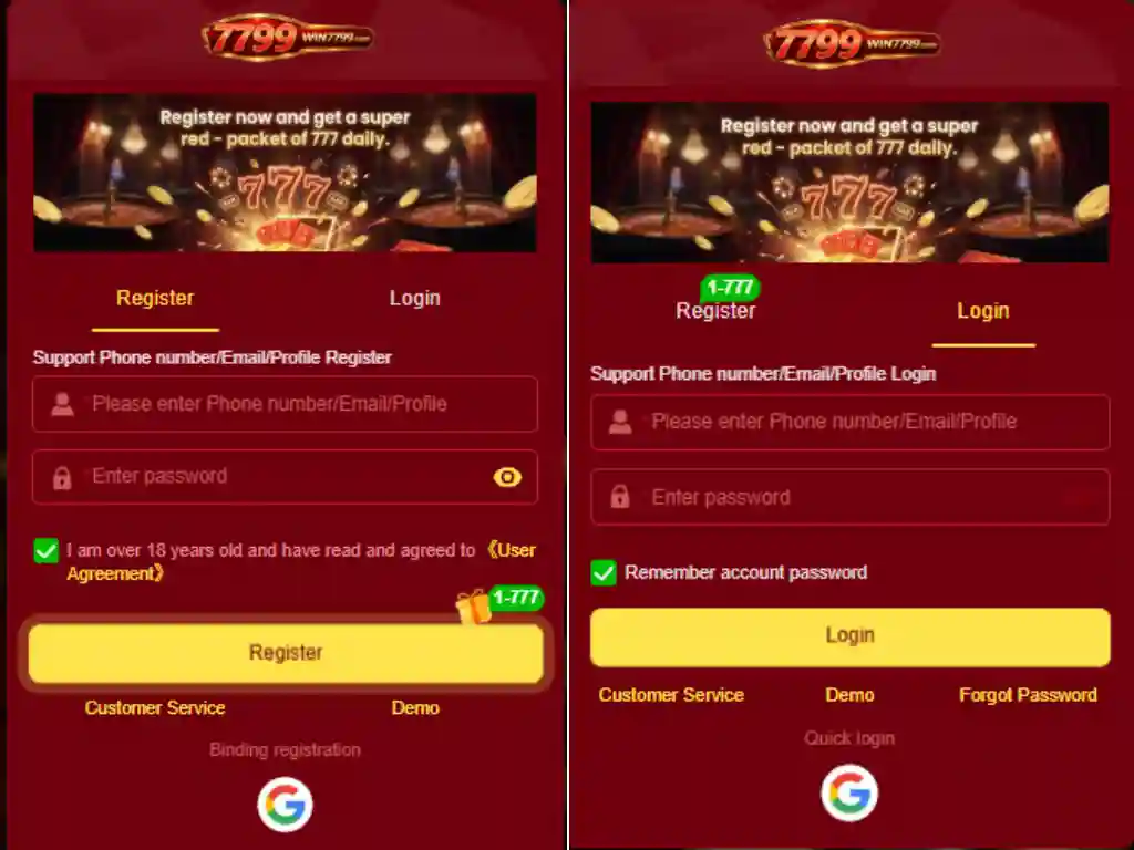 WIN7799 game registration