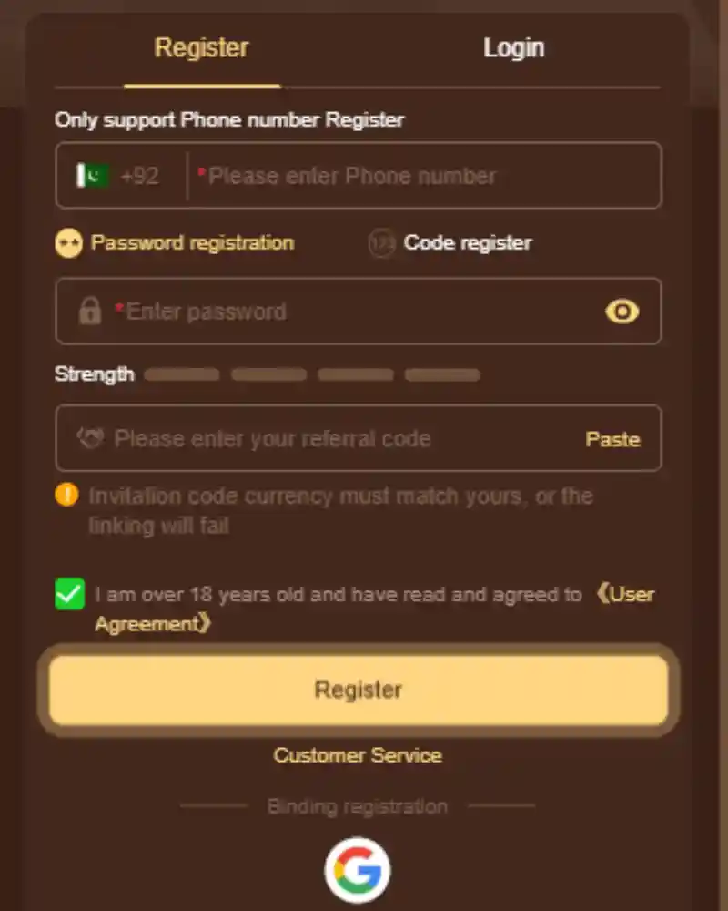 SKF777 game Registration Guide